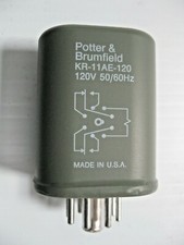 Potter & Brumfield 120VAC Relay  KR-11AE-120  2P2T  F/ Class 1 Div 2 Haz Loc