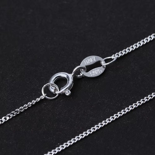 925 Sterling Silver Diamond Cut Curb Chain Necklaces 1.5MM/2.2MM 18"/20"/22"/24" - Picture 7 of 27