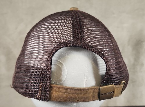 Vintage Filson 80s Adjustable Mesh Back Tin Cloth Waxed Canvas Truckers Hat Cap - Picture 6 of 14