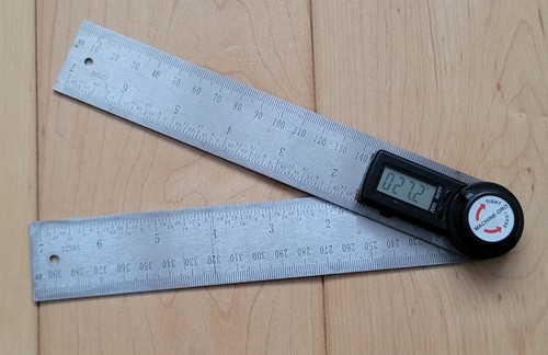Digital Angle Finder 0 - 360° Digital Inclinometer Stainless Steel Protractor