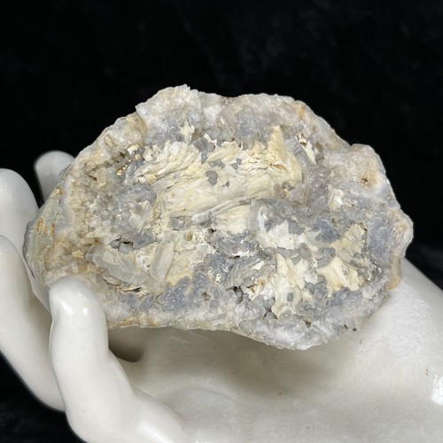 3-1/2" Geode Barite Selenite Gypsum Botryoidal Chalcedony Crystal Quartz Natural - Picture 4 of 9
