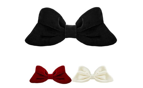 Velvet Bow Decor Soft Velvet Bow Decor for Cute Helmet Bow Knot