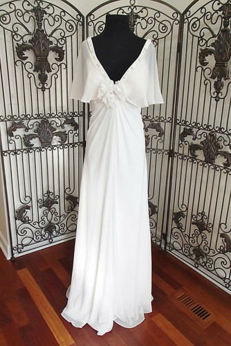 F140 MORRELLL MAXIE 13363 SZ 18 IVORY GD     FORMAL WEDDING DRESS GOWN NEW - Picture 1 of 13