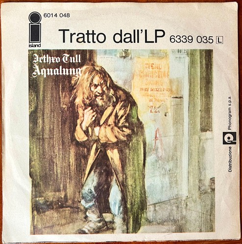 JETHRO TULL - AQUALUNG / HYMN 43 - 7" ITALY 1971 - ISLAND 6014 048 - VG+/VG+ - Picture 2 of 4