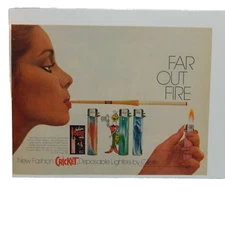 CRICKET LIGHTER  GILLETTE COMPANY ADVERTISEMENT  