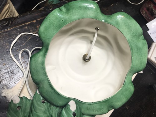 Vintage 16" ATLANTIC MOLD Ceramic snow CHRISTMAS TREE Light Up Mid-Century - Picture 8 of 11