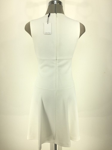 Reißverschluss Elegant Strukturiert Calvin Nwt Klein Schlaghose Mit Vorne Weiß w1w06qE4