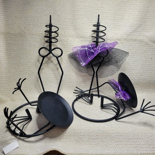 2 NUEVOS Portavelas Esqueleto Pilar Ganz Halloween Hombre y Mujer 220940G - Imagen 5 de 5