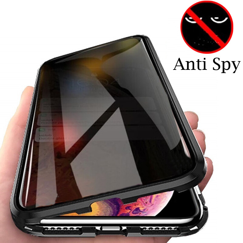 Spy Privacy Case For iPhone 16 15 14 Pro Max Magnetic Metal 