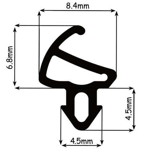 Fensterdichtung 5m – Gummidichtung Dichtungsprofil Schwarz Grau Braun Tür - Bild 141 von 272
