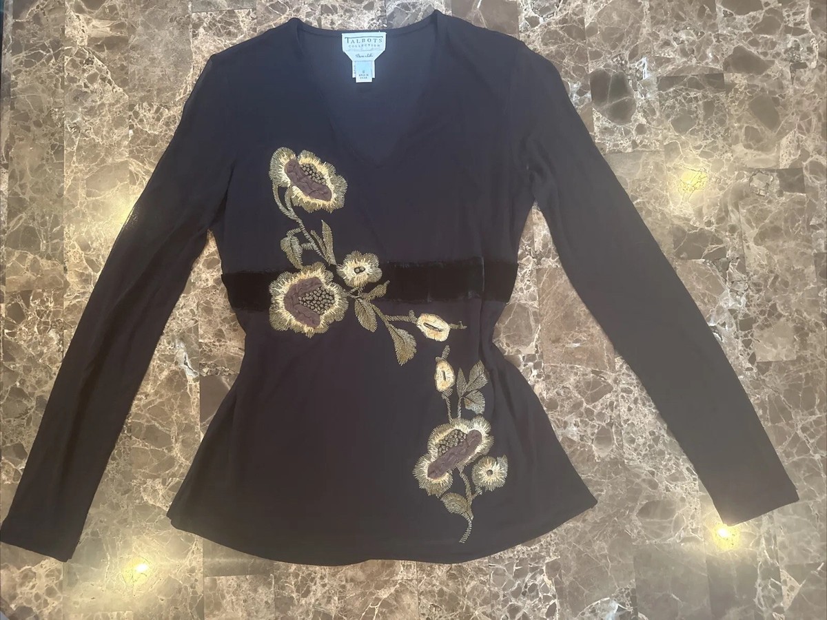 Y2K Blouse Fairy Long Sheer Sleeve Goth Alt Whimsigoth Boho S 