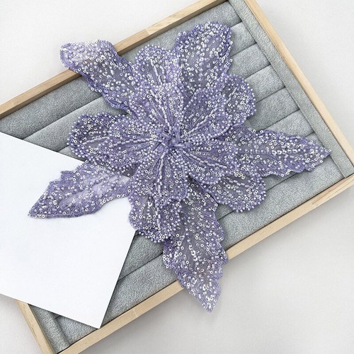 Multi Layer Sequin Large Floral Patches Applique With Beaded DIY Clothes Garment - Picture 26 of 29