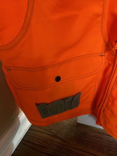 Vintage Gamehide Hunting Shooting Vest Adult Size Large Orange - Picture 3 of 8