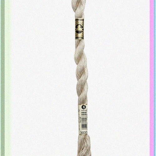 PearlGlow Cotton Thread, Light Mocha Brown, Size 5 - 第 3/6 張圖片