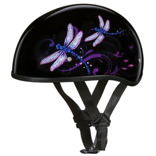 Daytona Biker Helmet D.O.T. Approved 1/2 Shell (Skull), Graphic Group, See Note - Picture 26 of 146