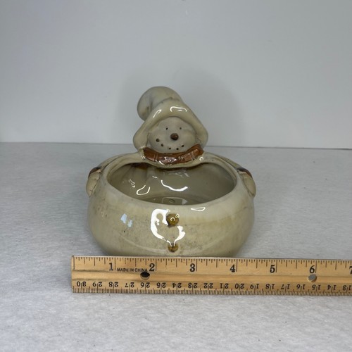 Kirkland's Home Woodland Collection Snowman Triple Server 3 Salsa or Dip Bowls - Picture 17 of 19