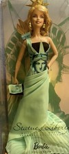 2009 DOTW "Statue of Liberty" Barbie 1:6 12" Plastic Doll by Mattel