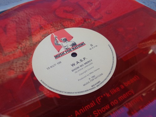 W.A.S.P. - ANIMAL UK IMPORT RED VINYL (1984 MFN) TESTED *READ* - Picture 4 of 8