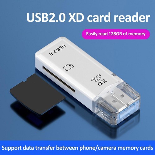 XD Picture Card Reader USB 2.0 Memory Adapter For OlympusFuji White M4F9 J1F2 - Bild 1 von 12