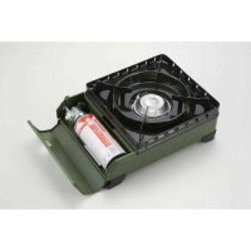 Estufa de casete Iwatani CB-ODX-JR quemador de gas resistente Maru exterior oliva nuevo - Imagen 5 de 9