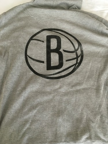 BROOKLYN NETS CREMALLERA SUDADERA CON CAPUCHA TÉRMICA XL BALONCESTO SPORTIQE ROPA - Imagen 6 de 6