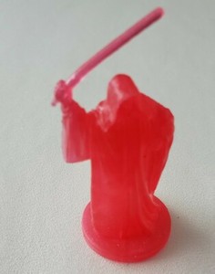FOR 3.75 OR 6 INCH FIGURES STAR WARS YODA 2/" HOLOGRAPHIC FIGURE RED