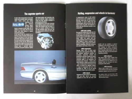 MERCEDES BENZ AMG RANGE orig 1996 UK Mkt Sales Brochure - C36 E36 SL 60 - Picture 9 of 9