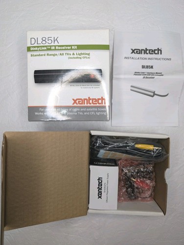 Xantech DL85K DinkyLink IR-Receiver-Kit Standard alle Fernseher & Beleuchtung neu offene Verpackung