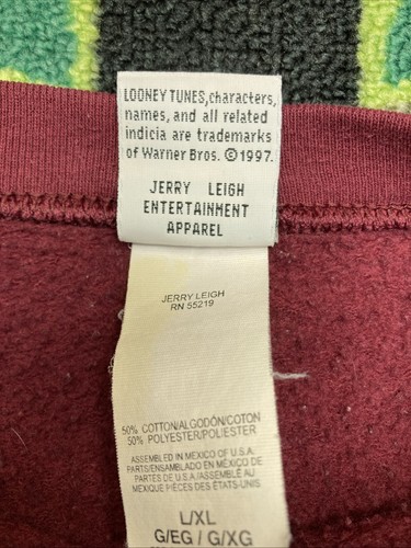 vtg 90's looney tunes sweater sweat shirt adult xl tweety bird sylvester - Imagen 3 de 7