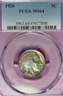 1928 PCGS MS64 BUFFALO NICKEL #B52295