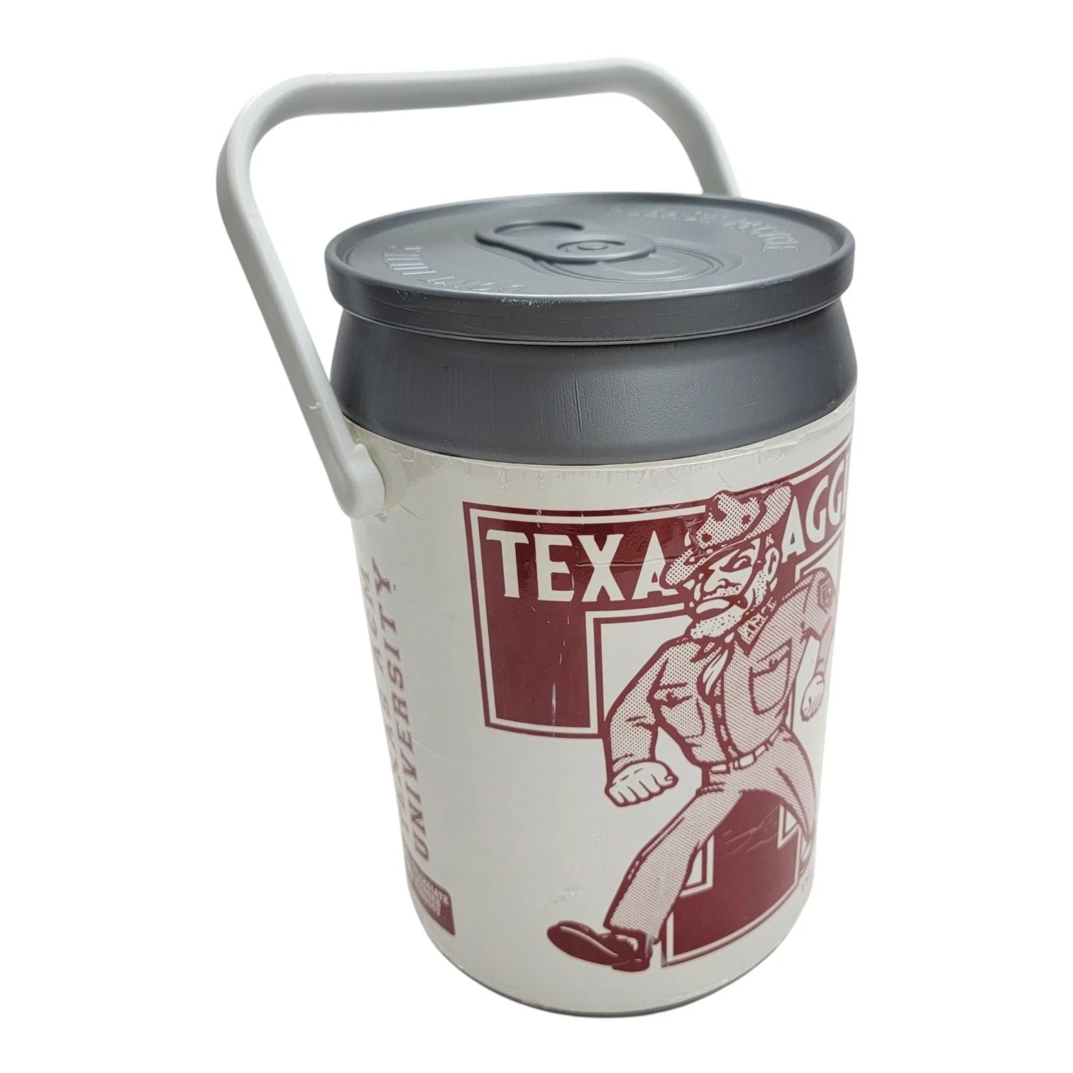 Vintage 1997 Texas A&M Aggies Kooler Kraft 8 Can Cooler Ice Chest 13" Ol Sarge