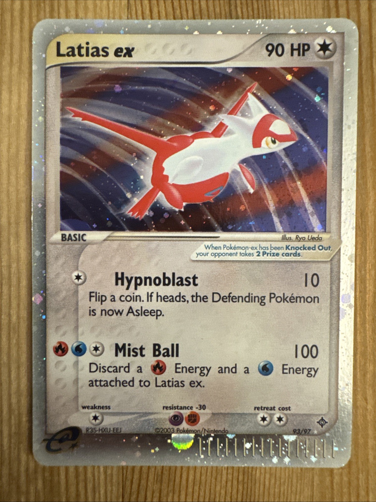 Latias ex - 93/97 - Pokemon Ex Dragon Ultra Rare Card LP