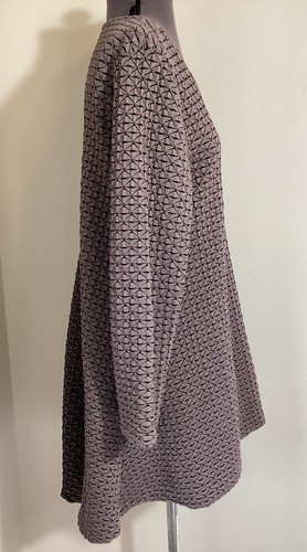 Habitat Textured High-Low Tunic Top Size M Lagenlook Hygge Relaxed Boho Neutral - Picture 2 of 14