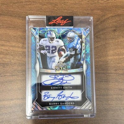 Leaf 2025 Metal DA-9 Emmitt Smith Barry Sanders Dual Auto 1/5