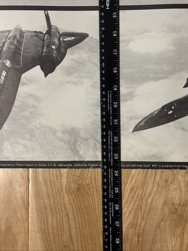 Lockheed SR-71 Amsel Strategisches Aufklärungsflugzeug Poster 24 x 36 Zoll LESEN - Bild 8 von 8