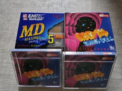 BASF Emtec MiniDisc 80 Min. MD Maxima 5 Stück + Okano MiniDisc 74Min 7 Stück NEU