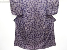 7750327: JAPANESE KIMONO / ANTIQUE KIMONO / FLOWER