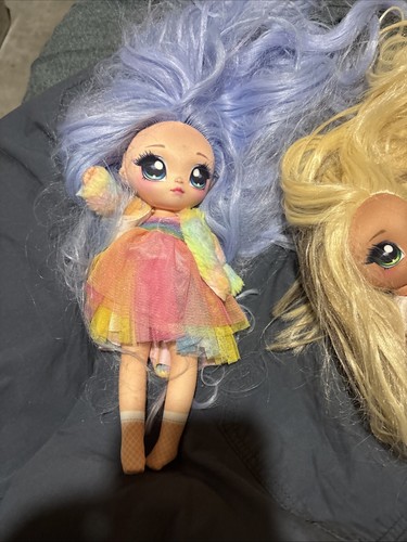 Set Of 8 Nana Surprise Cloth Dolls All Used Except 1 No Shoes Some Outfits - Picture 9 of 9