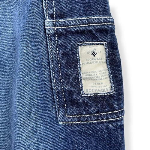 Rocawear Jeans Boys 16 Y2K Baggy Carpenter Straight Blue Hip Hop Loose Skater - Picture 11 of 23