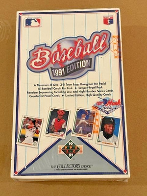 1991 UPPER DECK BASEBALL LOW HIGH SERIES  FACTORY SEALED BOX, FIND THE  HANK NIB