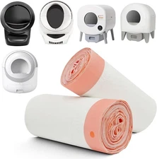 40-Pack Heavy Duty Cat Litter Box Liners for 20 Count (Pack of 2), White 