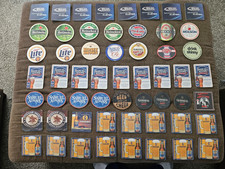 Beer Coasters Sam Adam's, Foster's, Amstel, Honey Brown Bud Light, Lite Heineken