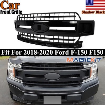 Fit For Ford F-150 F150 XL XLT 2018-2020 Shadow Black Front Grille Grill Replace
