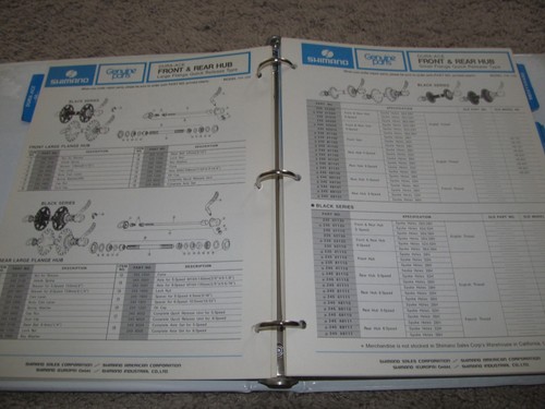 1970's Shimano Bicycle Parts Catalog in Binder - Picture 5 of 10