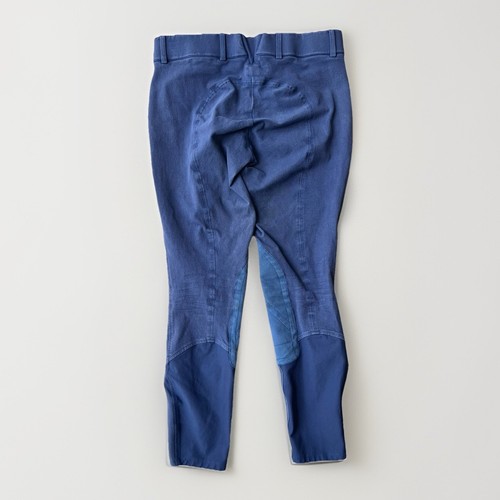 Ariat Breeches Women 28L Heritage Knee Patch Equestrian Riding Pant. Blue - Picture 2 of 5