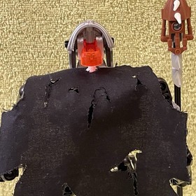 LEGO Bionicle VEZON Figure Only From Set # 8764 but w/ CUSTOM REPLACEMENT CAPE