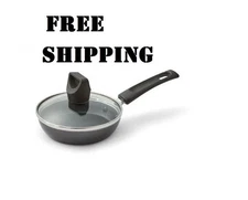 4.5 inch Black T-fal Easy Care Nonstick Cookware, Covered One Egg Wonder Fry Pan