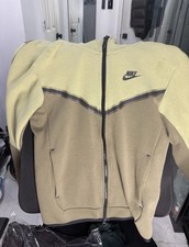 Men s XS Size Nike Tech Fleece Zip Up Hoodie - Light Green / olive Colorway