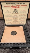 VERY RARE 1940’s COCA COLA SALES TRAINING PROGRAM WITH CASE AND RECORDS