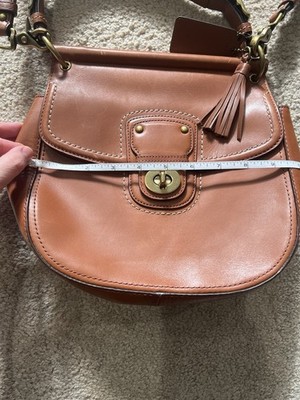 2012 Coach Willis Legacy Crossbody 19132 Cognac Leather, 70th